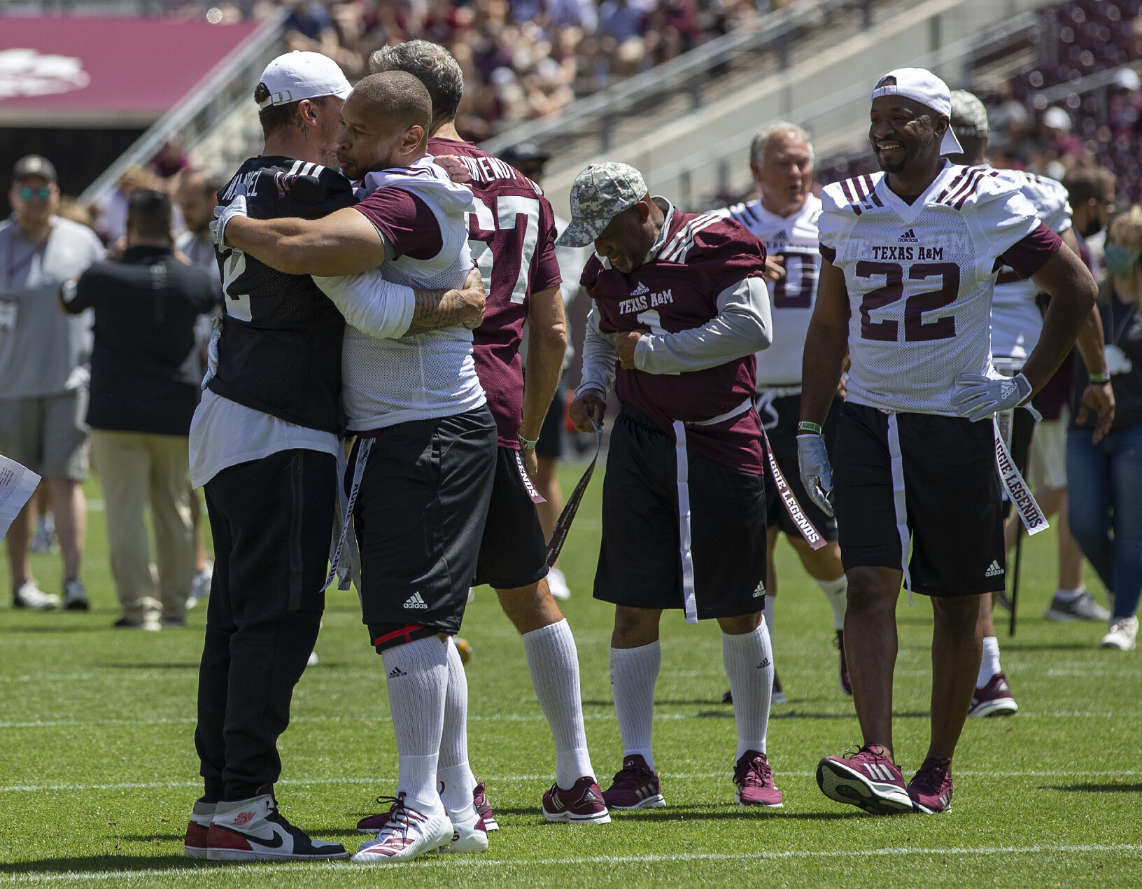 Maroon & White